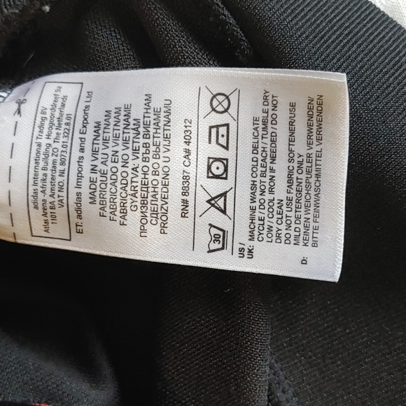 Men's Adidas Black & Neon Orange Trefoil Pullover Hoodie Size Small - Picture 8 of 9